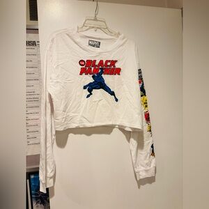 Marvel White Graphic Long Sleeve Top